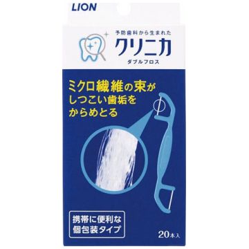 Зубная нить Lion Clinica Sponge Floss двухсторонняя, 20 шт