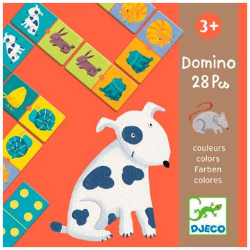 Настольная игра детская Djeco Домино Цветные животные