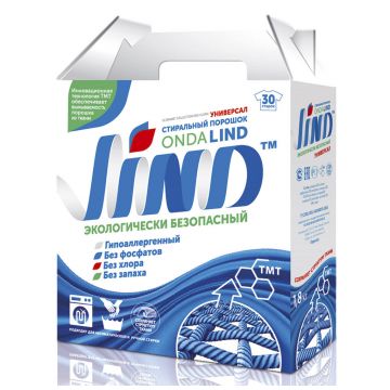 Стиральный порошок LIND Универсальный без фосфатов 1,8 кг