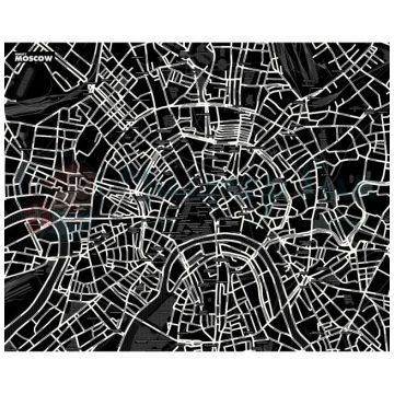 Карта МОСКВЫ LeFutur Palomar черный LF-E19723