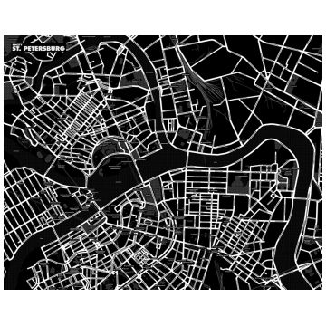 Карта САНКТ-ПЕТЕРБУРГА LeFutur Palomar черный LF-E19724