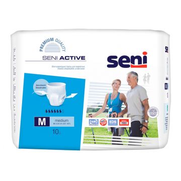 Трусики Seni Active Medium 2, талия 80-110 см (10 шт) SE-096-ME10-RU1