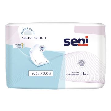 Пеленки Seni Soft 60-90 см, впитываемость 1500 мл  (30 шт)