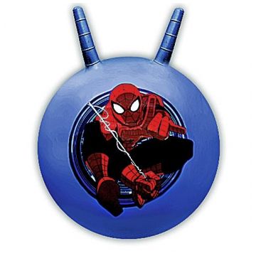 Мяч с рожками Disney Человек паук 45см синий