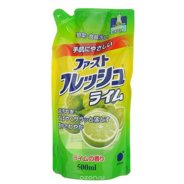 Гель для мытья посуды и фруктов Daiichi Fresh аромат лайма 500 мл (запаска)