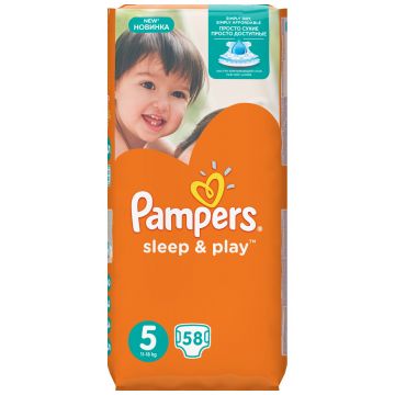 Подгузники Pampers Sleep & Play Junior (11-18 кг) Джамбо упаковка 58 шт