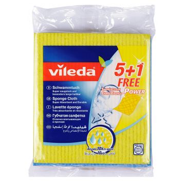 Салфетка для уборки Vileda губчатая 5+1 