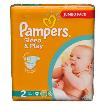 Подгузники Pampers Sleep & Play Mini (3-6 кг) Джамбо Упаковка 88 шт