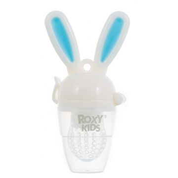 Ниблер для прикорма Roxy-Kids Bunny Twist (голубой, розовый)