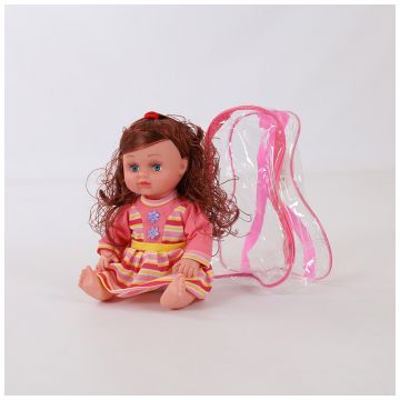 KY6685-41 Кукла в рюкзаке ПВХ, 32 см