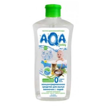 Концентрированное средство Aqa Baby для мытья ванночек, с содой, 500 мл