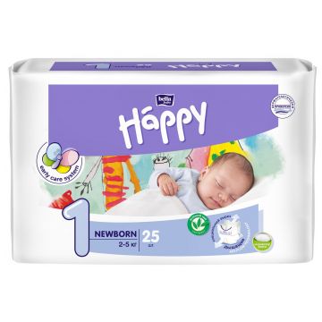 Подгузники Bella Baby Happy, размер NB (2-5 кг) 25 шт