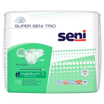 Подгузники Super Seni Trio 2 medium, талия 75-110 см  (10 шт) SE-094-ME10-A03