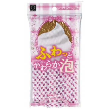 Мочалка массажная для тела Kokubo Fuwatto Yawaraka-Awa Body Towel, 24*100 см