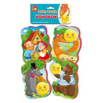 VT1106-62 Мягкие пазлы Baby puzzle Сказки "Колобок" NEW