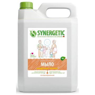 Мыло жидкое Synergetic  Миндальное молочко, 5 л