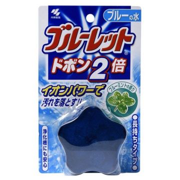 Таблетка для бачка унитаза Kobayashi Bluelet Dobon W с эффектом окрашивания воды, мята, 120 г