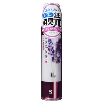 Освежитель-аэрозоль для туалета с ароматом лаванды Kobayashi Shoshugen Spray Lavender, 280 г