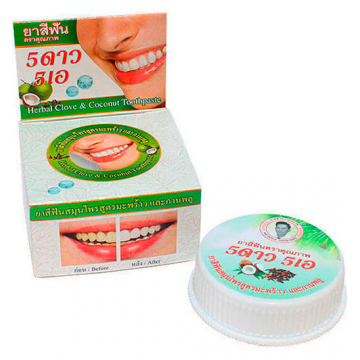 Травяная зубная паста 5 Star Cosmetic с экстрактом Кокоса, 25 г