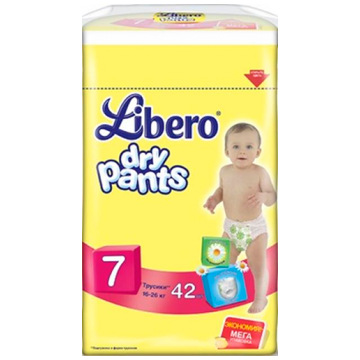 Трусики Libero Dry Pants мега упаковка 16-26 кг 42 шт
