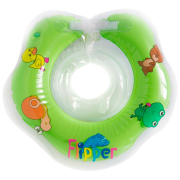 FL001 Надувной круг на шею для купания малышей Flipper
