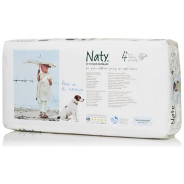 Подгузники Naty размер 4+ (9-20 кг) 44 шт