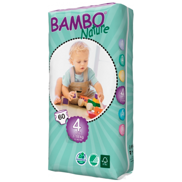 Подгузники Bambo Nature Maxi Tall размер 4 (7-18 кг) 60 шт