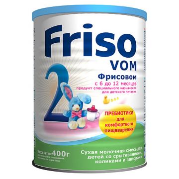 Молочная смесь Friso Фрисовом 2 с пребиотиками 6-12 мес. 400 г