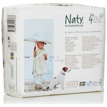 Подгузники Naty размер 4+ (9-20 кг) 25 шт