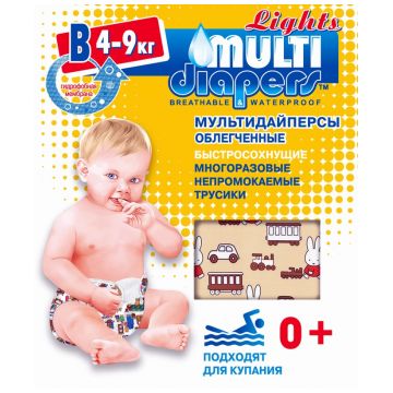 Трусики для плавания Multi-Diapers размер M (4-9 кг) (быстросохнущие)