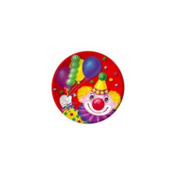Тарелка Весёлая затея Веселая затея бум Клоун с шарами 17см 0462