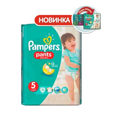 Трусики Pampers Pants 5 размер 12-18 кг 15 шт