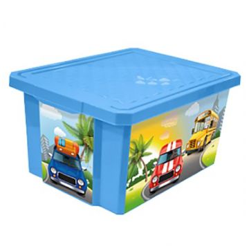 Ящик для хранения игрушек ToyMart X-BOX Sity Cars 17л. 1023LA-BS