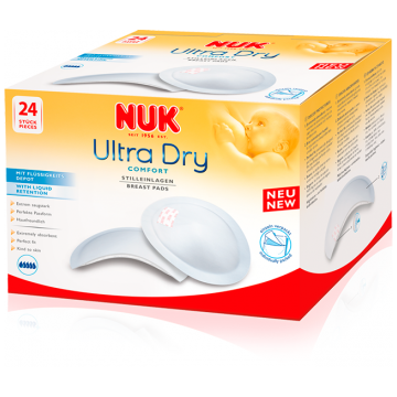 Прокладки женские гигиенические Nuk Ultra Dry Comfort  для груди кормящих матерей 24 шт