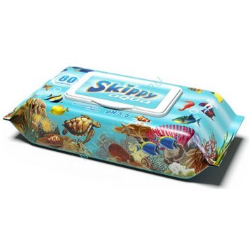 Влажные салфетки для детей Skippy Aqua 80 шт