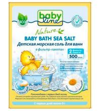 Детская морская соль для ванн Babyline Nature с ромашкой в фильтр-пакетах 500 г