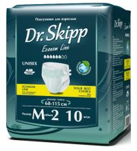 Подгузники для взрослых Dr. Skipp Econom Line размер M - 2 (68 - 115 см.) 10 шт 00335