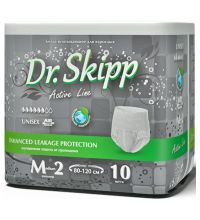 Белье впитывающее для взрослых  Dr. Skipp Active Line размер M - 2 (80 - 120 см) 10 шт