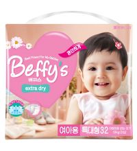 Подгузники Beffys extra dry для девочек XL (от 13 кг) 32 шт