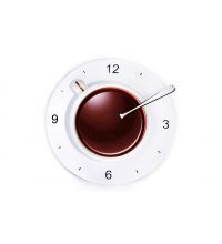 Часы LeFutur Кофейная чашка белая  LF19393