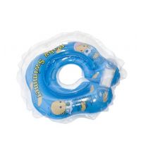 Надувной круг на шею для купания новорожденных BabySwimmer ГОЛУБОЙ