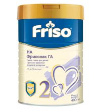Молочная смесь Friso Фрисолак ГА 2 гипоаллергенная с пребиотиками и нуклеотидами 6-12 мес. 400 г