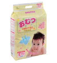 Подгузники детские Omutsu размер S (4-8 кг) 84 шт