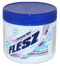 Кислородный пятновыводитель Flesz White для белых тканей, порошок 500 гр