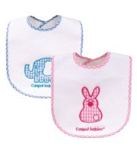 Нагрудник детский Canpol Babies Х/Б с клеенчатой основой на липучке (кролик)