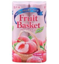 Туалетная бумага Marutomi Fruits basket Pearch двухслойная 12 рулонов