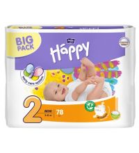 Подгузники Bella Baby Happy, размер Mini (3-6 кг) 78 шт