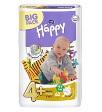 Подгузники Bella Baby Happy, размер Maxi plus (9-20 кг) 62 шт