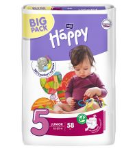 Подгузники Bella Baby Happy, размер Junior (12-25 кг) 58 шт