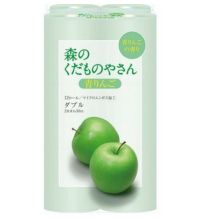 Туалетная бумага Fujieda Seishi двухслойная аромат зеленое яблоко 12 рулонов х 30 м